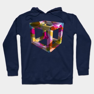 Magenta Abstract Hoodie